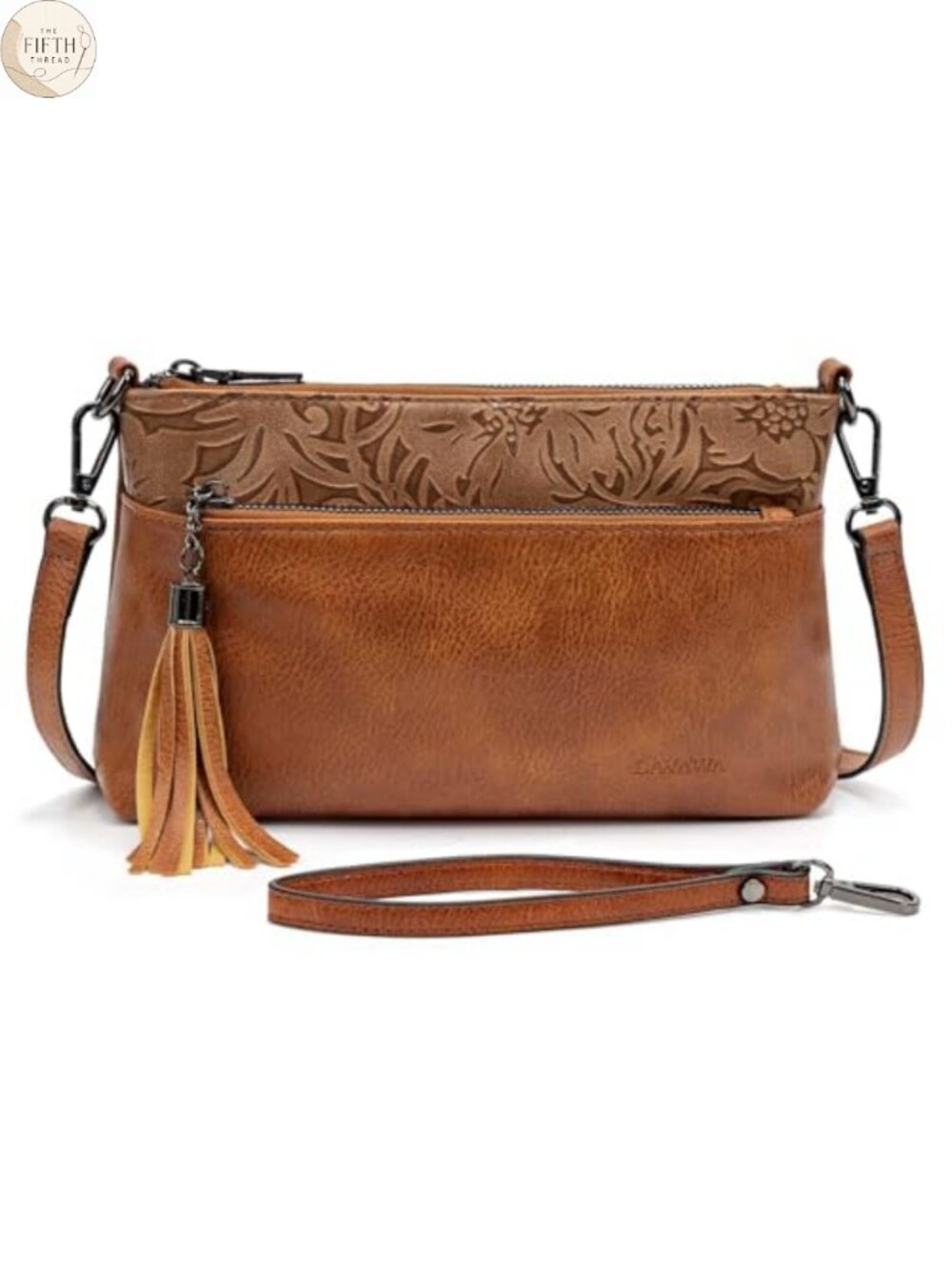 Women's Small Crossbody Handbag Vegan Leather Western Clutch Wallet
